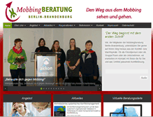 Tablet Screenshot of mobbingberatung-bb.de